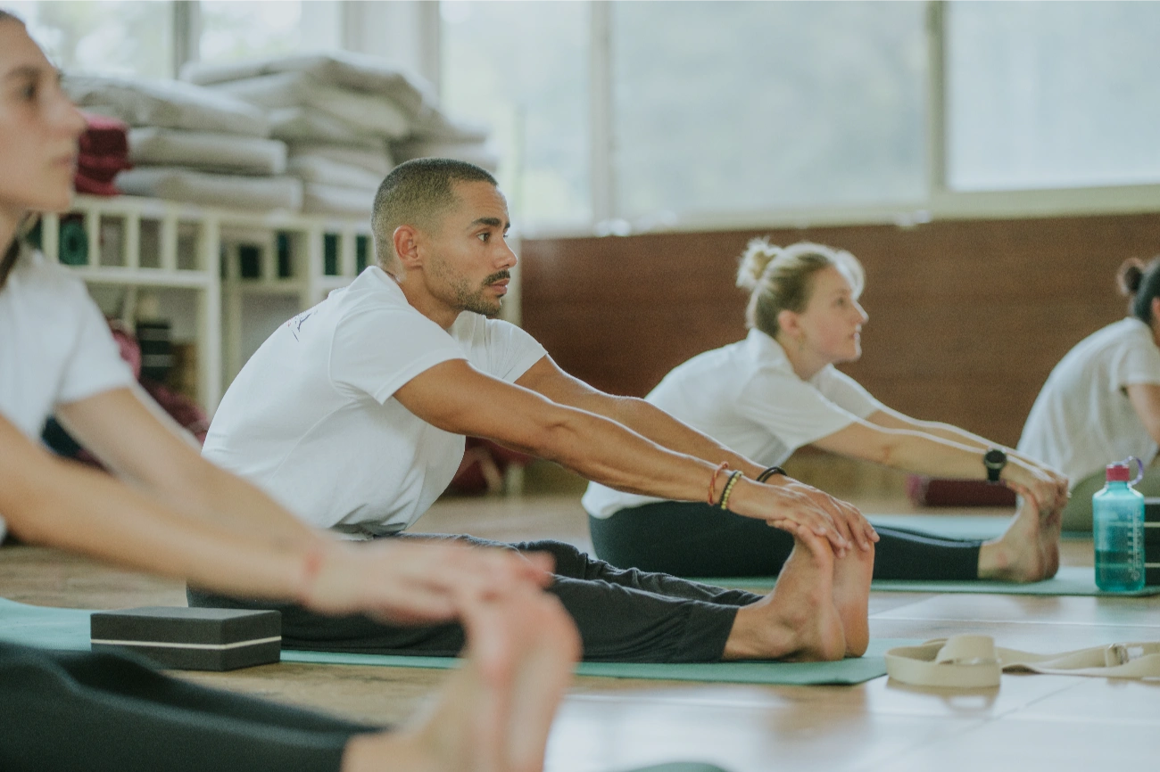 Group practicing Ashtanga