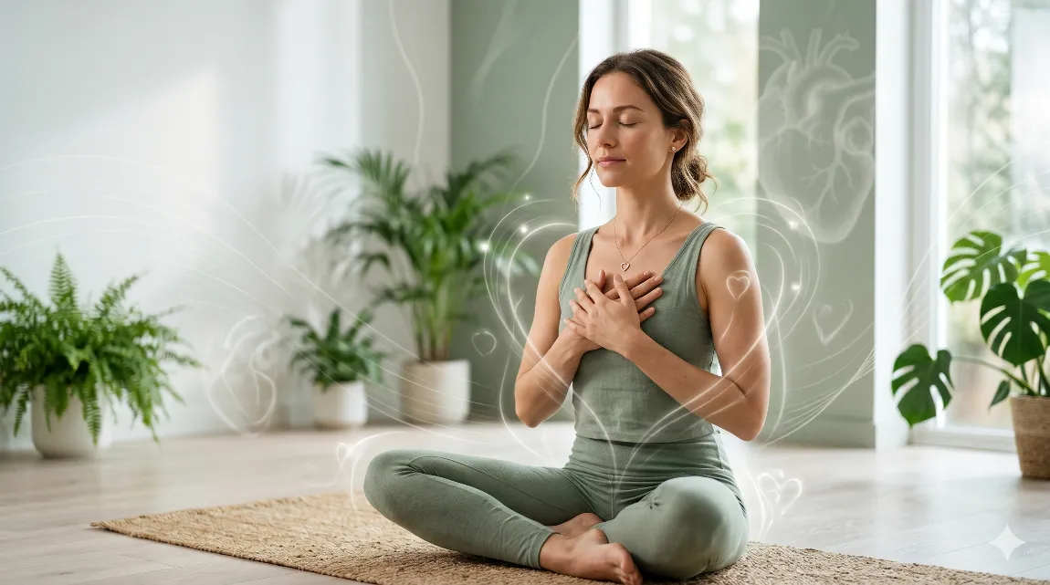 Cover image for Yoga for Heart Health: Protect Your Heart Naturally with These Practices