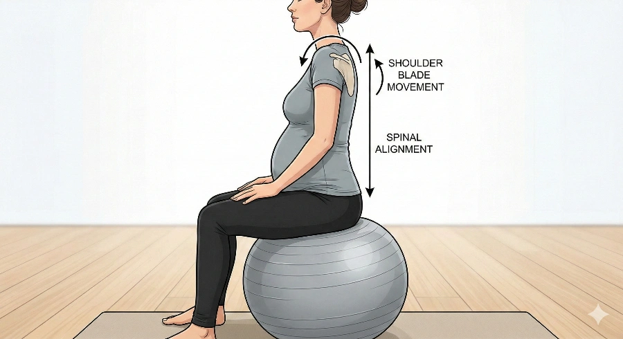 Pregnancy ankle exercises for reducing swelling showing gentle foot circles and flexion movements to improve circulation and reduce edema naturally